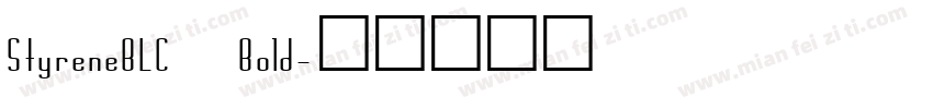StyreneBLC Bold字体转换